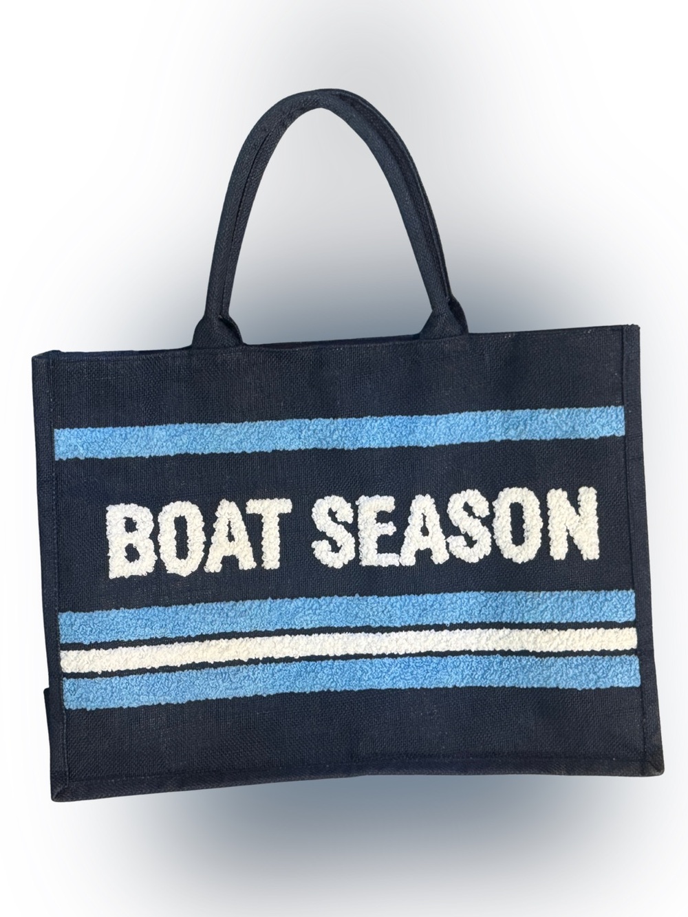 Shiraleah Navy, Light Blue & White 'Boat Season' Tote - Picture 2 of 11